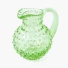 Small Emerald Hobnail Jug