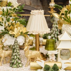 Small Gold Glitter Reindeer (Set of 4)