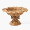 Small Luciana Bow Rattan Scalloped Bowl