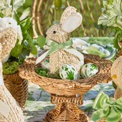 Small Luciana Bow Rattan Scalloped Bowl