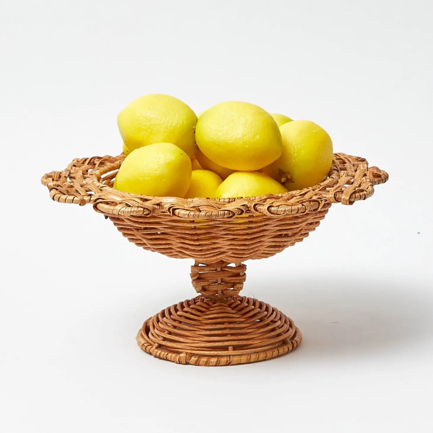 Small Luciana Rattan Scalloped Bowl