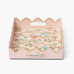 Small Pink Chinosierie Tole Tray