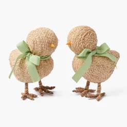 Small Raffia Chick (Pair)