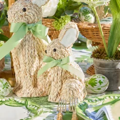 Small Raffia Rabbit (Pair)