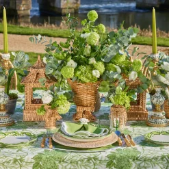 Small Rattan Bow Urn Vase