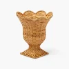 Small Rattan Urn Vase