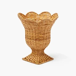Small Rattan Urn Vase