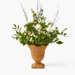 Small Rattan Urn Vase