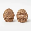 Small Rattan Woven Egg (Pair)