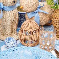 Small Rattan Woven Egg (Pair)
