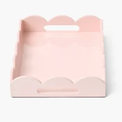 Small Soft Pink Lacquer Tray