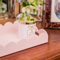 Small Soft Pink Lacquer Tray