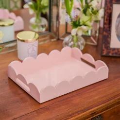Small Soft Pink Lacquer Tray