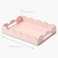Small Soft Pink Lacquer Tray