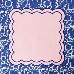 Sofia Pink Appliqué Napkins (Set of 4)