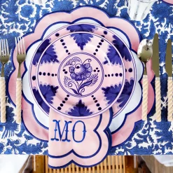 Sofia Pink Appliqué Placemats & Napkins (Set of 4)