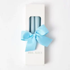 Soft Blue Candles (Set of 8)
