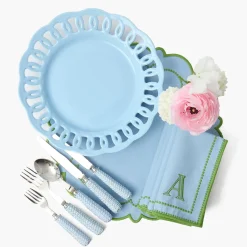 Soft Blue Lace Dinner Plate