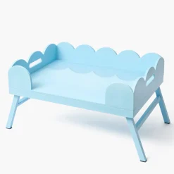 Soft Blue Lacquer Breakfast Tray