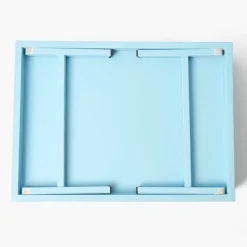 Soft Blue Lacquer Breakfast Tray