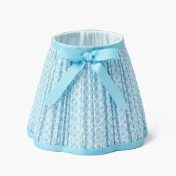 Soft Blue Lotus Bow Lampshade (18cm)