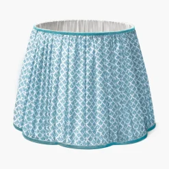 Soft Blue Lotus Lampshade (40cm)