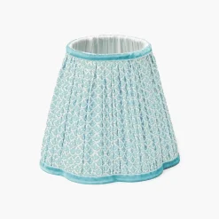 Soft Blue Lotus Lampshade (18cm)