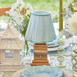 Soft Blue Lotus Lampshade (18cm)