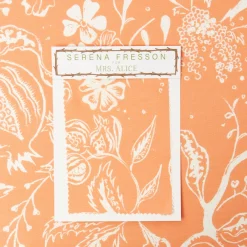 Soft Coral Chelsea Square Fabric