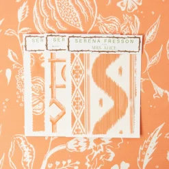 Soft Coral Chelsea Square Fabric