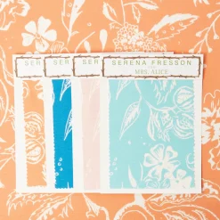 Soft Coral Chelsea Square Fabric