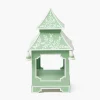 Soft Green Chinoiserie Pagoda Lantern