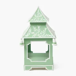 Soft Green Chinoiserie Pagoda Lantern