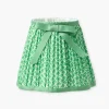 Spring Green Lotus Bow Lampshade (18cm)