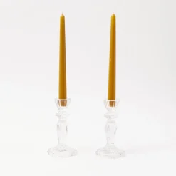 Tall Lace Edge Candle Holders (Pair)