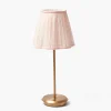Tall Rechargeable Lamp with Pink Lotus Shade (18cm)