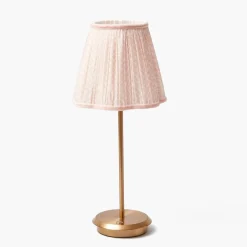 Tall Rechargeable Lamp with Pink Lotus Shade (18cm)
