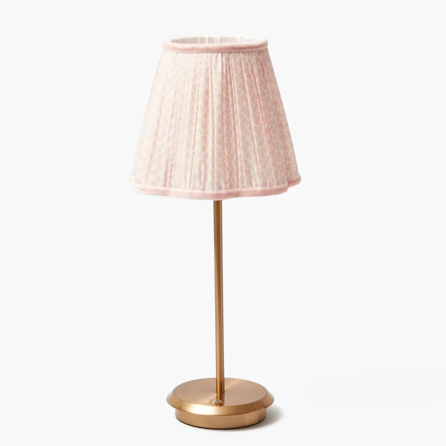 Tall Rechargeable Lamp with Pink Lotus Shade (18cm)
