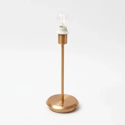 Tall Rechargeable Lamp with Natural Seagrass Shade