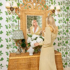 The Grand Rattan Mirror
