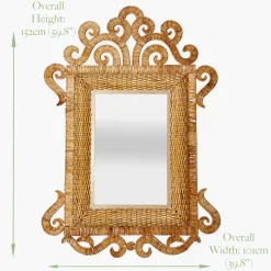 The Grand Rattan Mirror