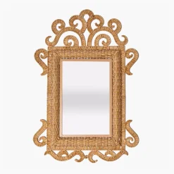The Small Grand Rattan Mirror