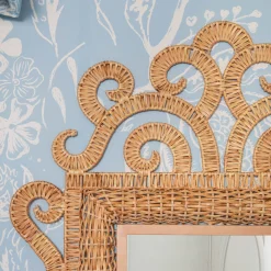 The Small Grand Rattan Mirror