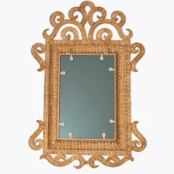 The Small Grand Rattan Mirror