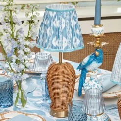 Trio of Rechargeable Rattan Lamps
