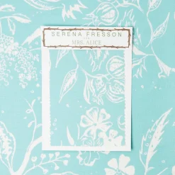 Turquoise Chelsea Square Fabric
