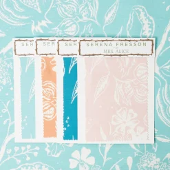 Turquoise Chelsea Square Fabric
