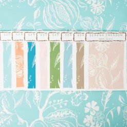 Turquoise Chelsea Square Fabric