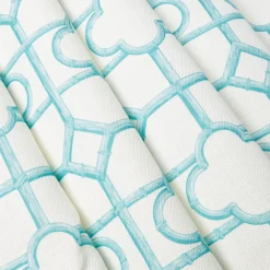 Turquoise Shaded Bamboo Fabric