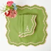 Valérie Green & Pink Napkins (Set of 4)